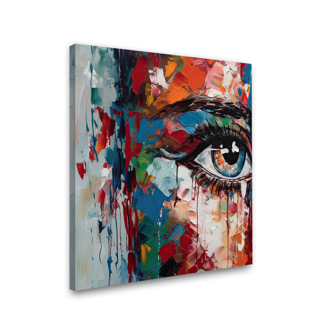 Abstract woman face painting with frame Big Size Wall Art for living room,Bedroom,Drawing room,Hotels