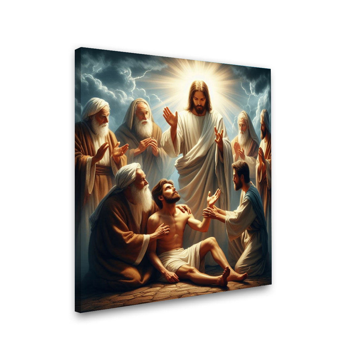 Lord jesus christ painting with frame Big Size Wall Art for living room,Bedroom,Drawing room,Hotels