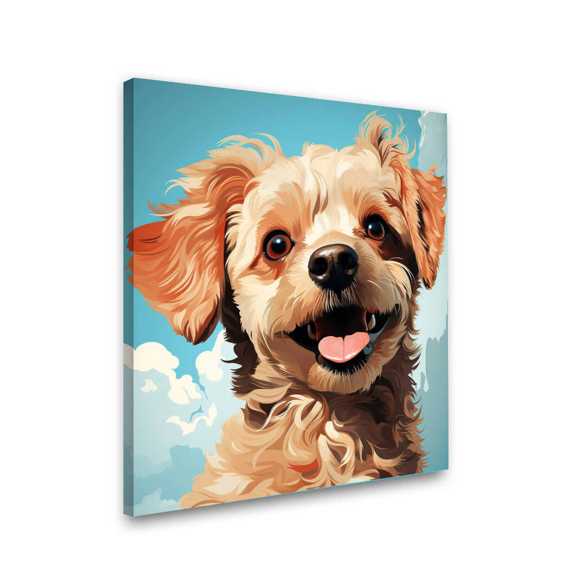 Dog painting with frame Big Size Wall Art for living room,Bedroom,Drawing room,Hotels