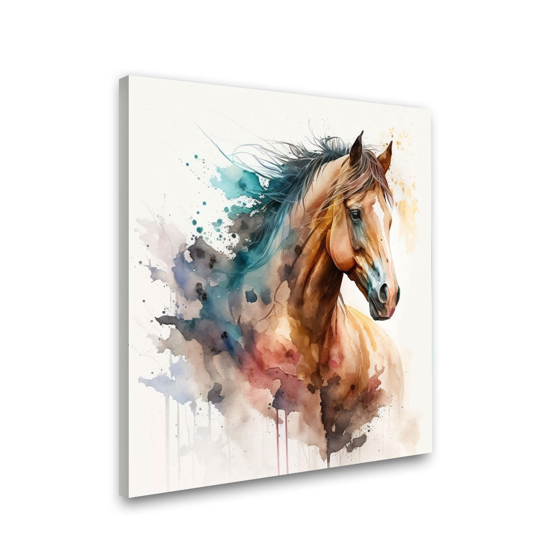 Rainbow Modern horse with frame Big Size Wall Art for living room,Bedroom,Drawing room,Hotels