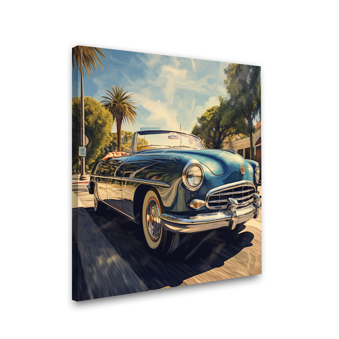 Vintage car with frame Big Size Wall Art for living room,Bedroom,Drawing room,Hotels