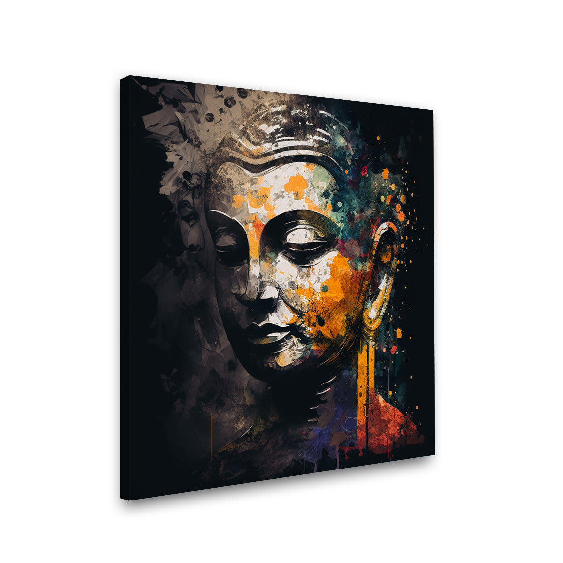 Lord Budha painting with frame Big Size Wall Art for living room,Bedroom,Drawing room,Hotels
