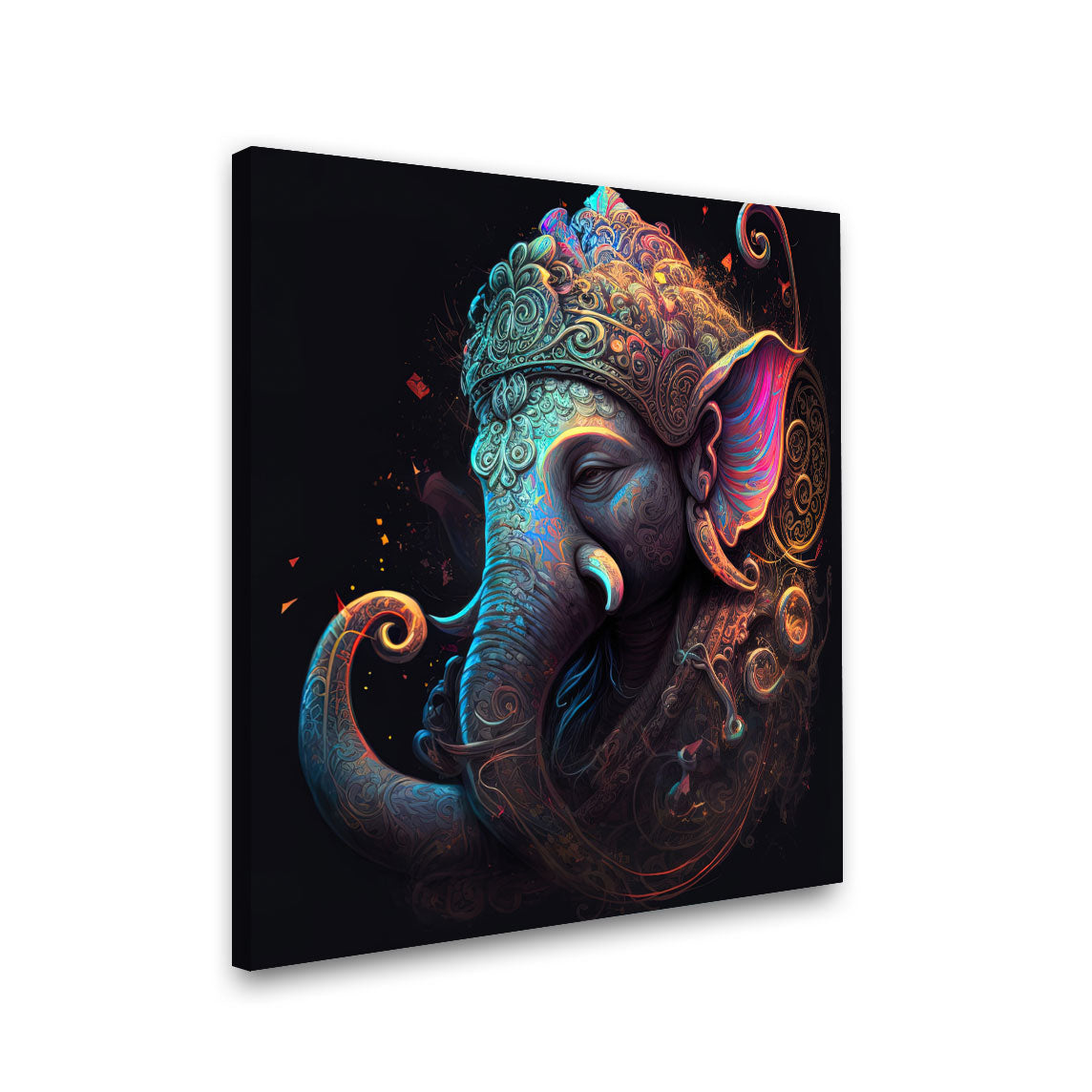 Ganesha painting with frame Big Size Wall Art for living room,Bedroom,Drawing room,Hotels