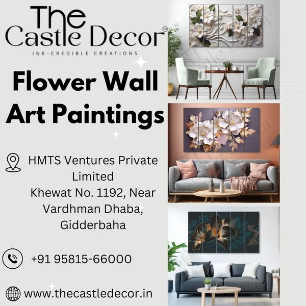 Enhance Your Home with Stunning Flower Wall Art Paintings and Abstract Floral Masterpieces