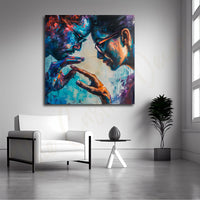 ModernAbstract Multiface painting with frame Big Size Wall Art for living room,Bedroom,Drawing room,Hotels