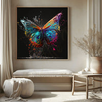 Butterfly painting with frame Big Size Wall Art for living room,Bedroom,Drawing room,Hotels