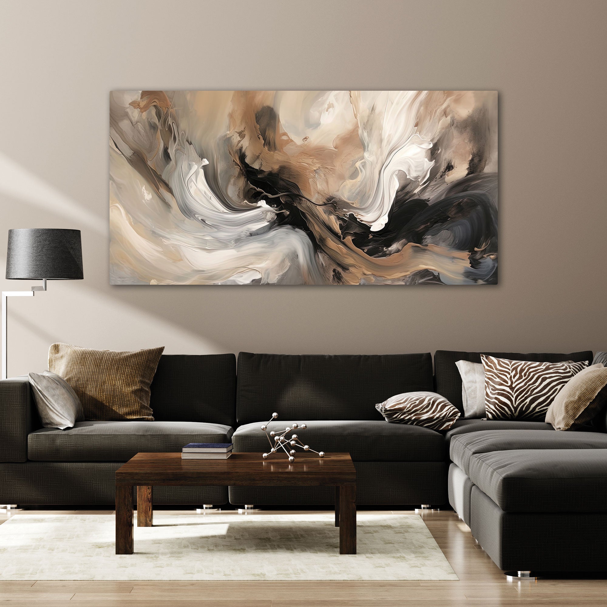 Abstract Canvas painting with frame Big Size Wall Art for living room,Bedroom,Drawing room,Hotels