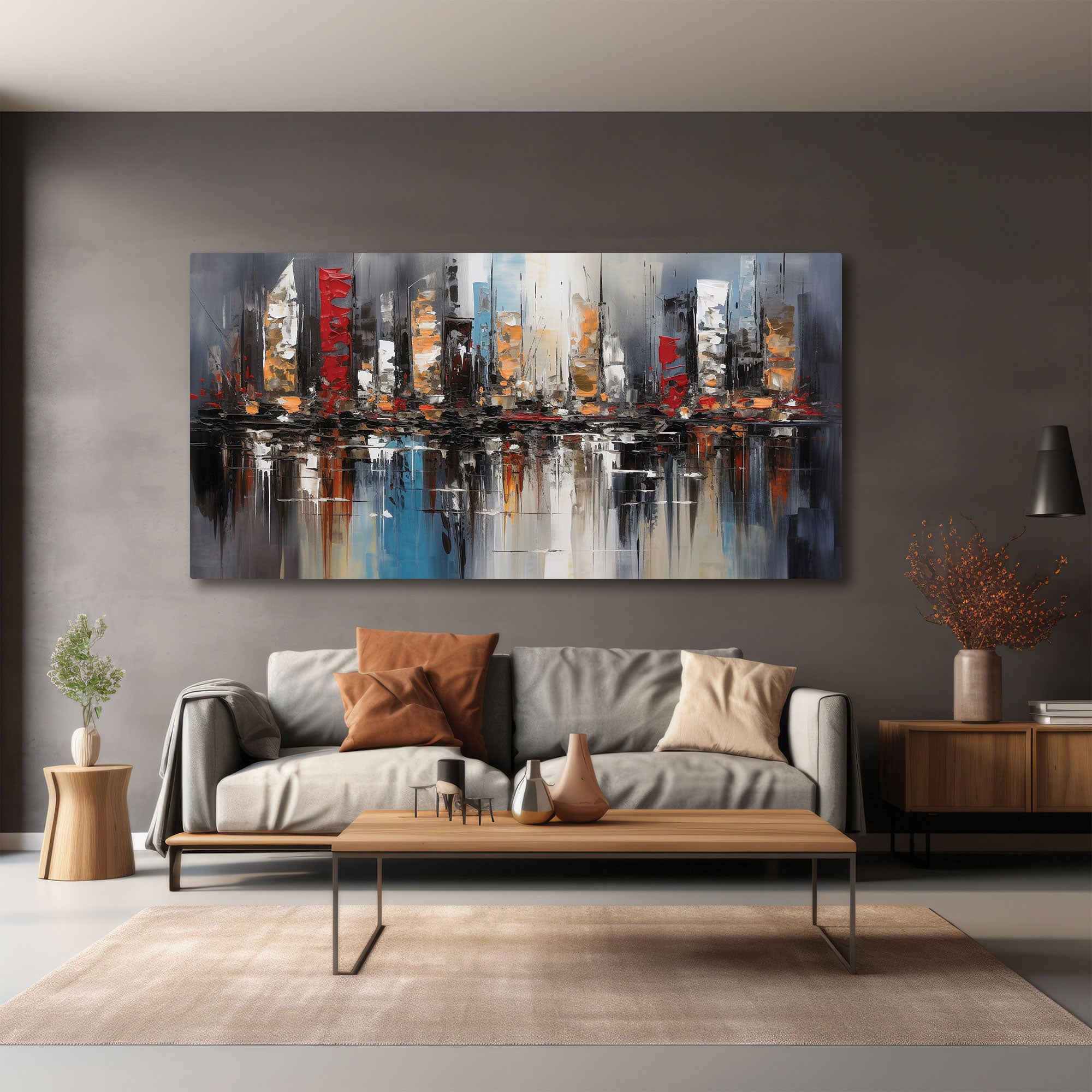 ModernAbstract Canvas painting with frame Big Size Wall Art for living room,Bedroom,Drawing room,Hotels