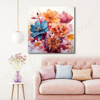 Flower painting with frame Big Size Wall Art for living room,Bedroom,Drawing room,Hotels