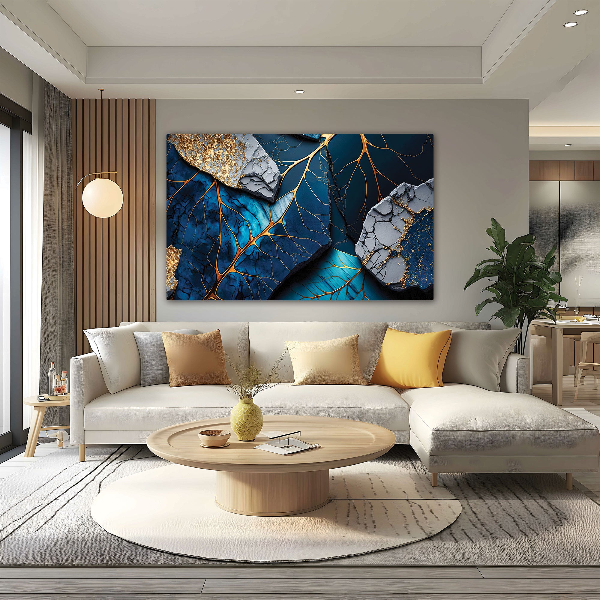 Marbal finish leafs Canvas painting with frame Big Size Wall Art for living room,Bedroom,Drawing room,Hotels
