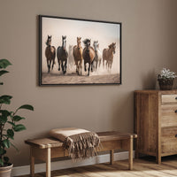 Running 7 horses vaastu Canvas painting Big Size Wall Art for living room,Bedroom,Drawing room,Hotels