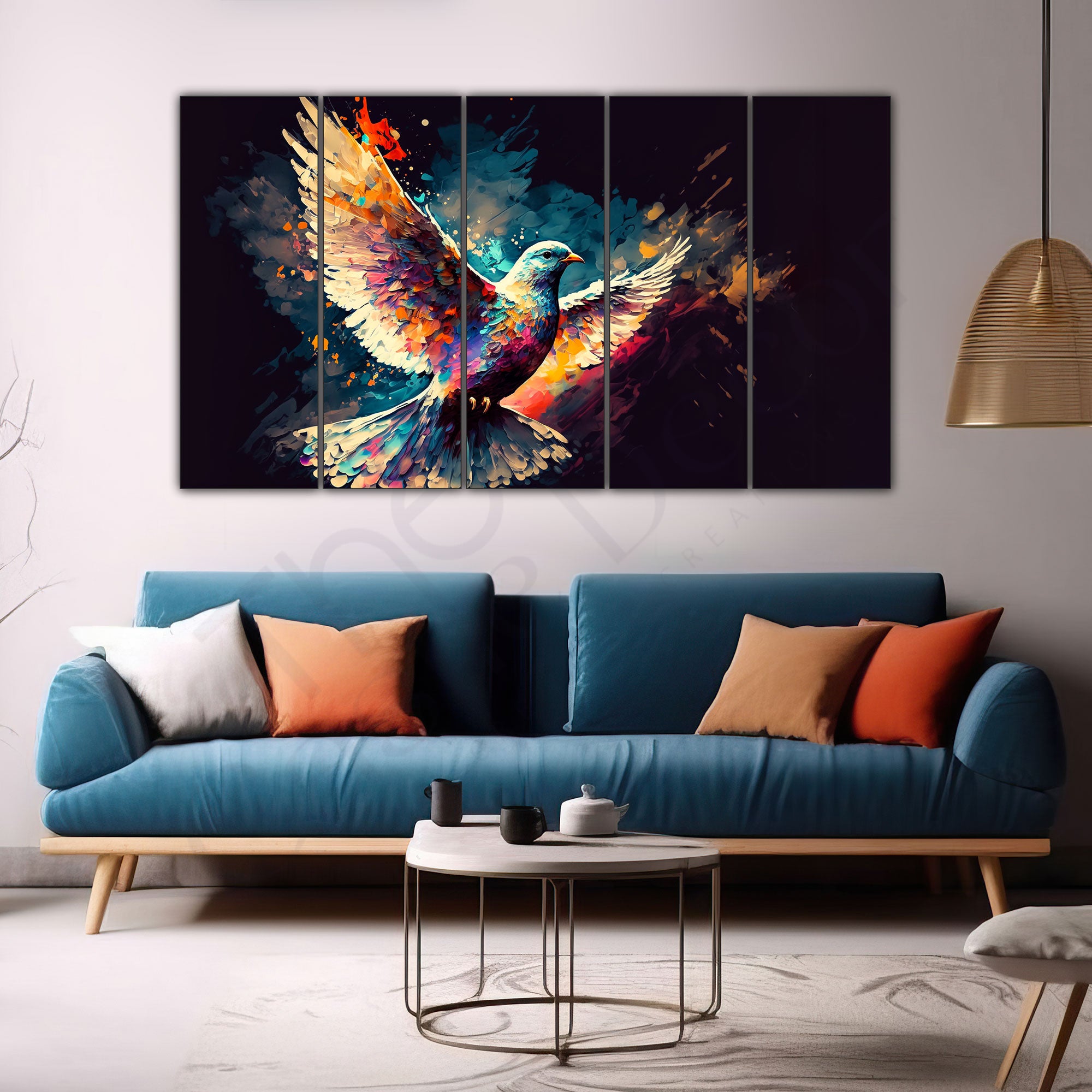 Birds Painting with frame Big Size Wall Art for living room,Bedroom,Drawing room,Hotels