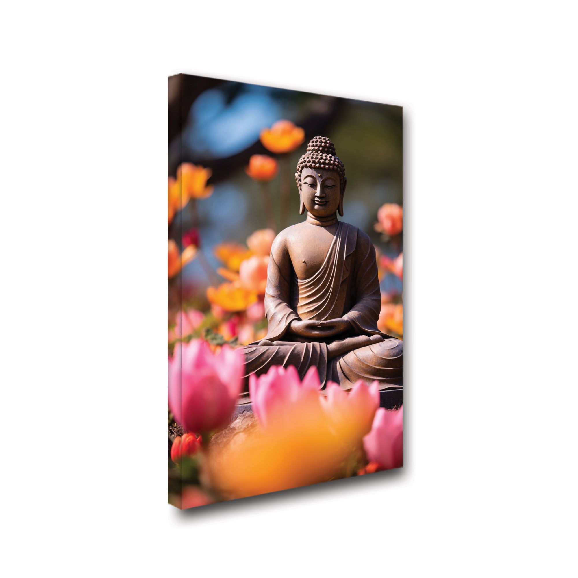 Buddha meditation Canvas painting with frame Big Size Wall Art for living room,Bedroom,Drawing room,Hotels