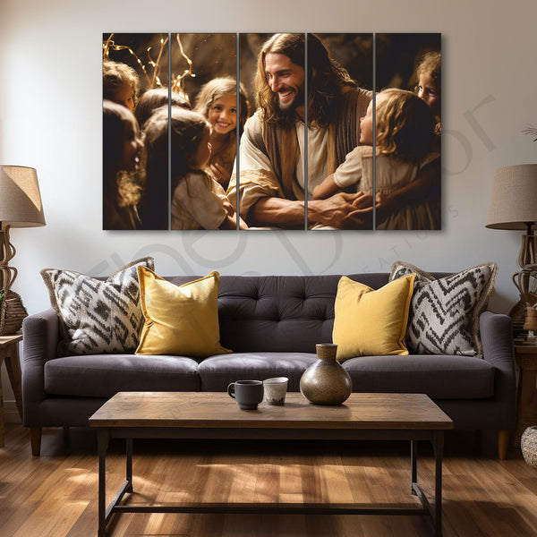 Jesus Painting Set of 5 for Home Decoration