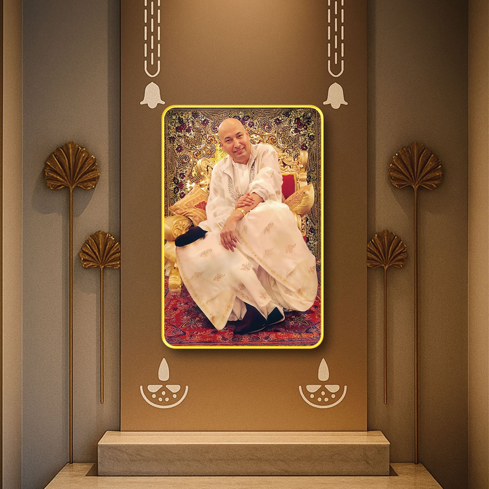 The Castle Decor Guru Ji Wall Hanging Frame | Decorative 20X30 MDF Print with Glossy Sparkle Finish & Golden Frame | Ideal for Home, Office, Pooja Room & Gifts (Copy)