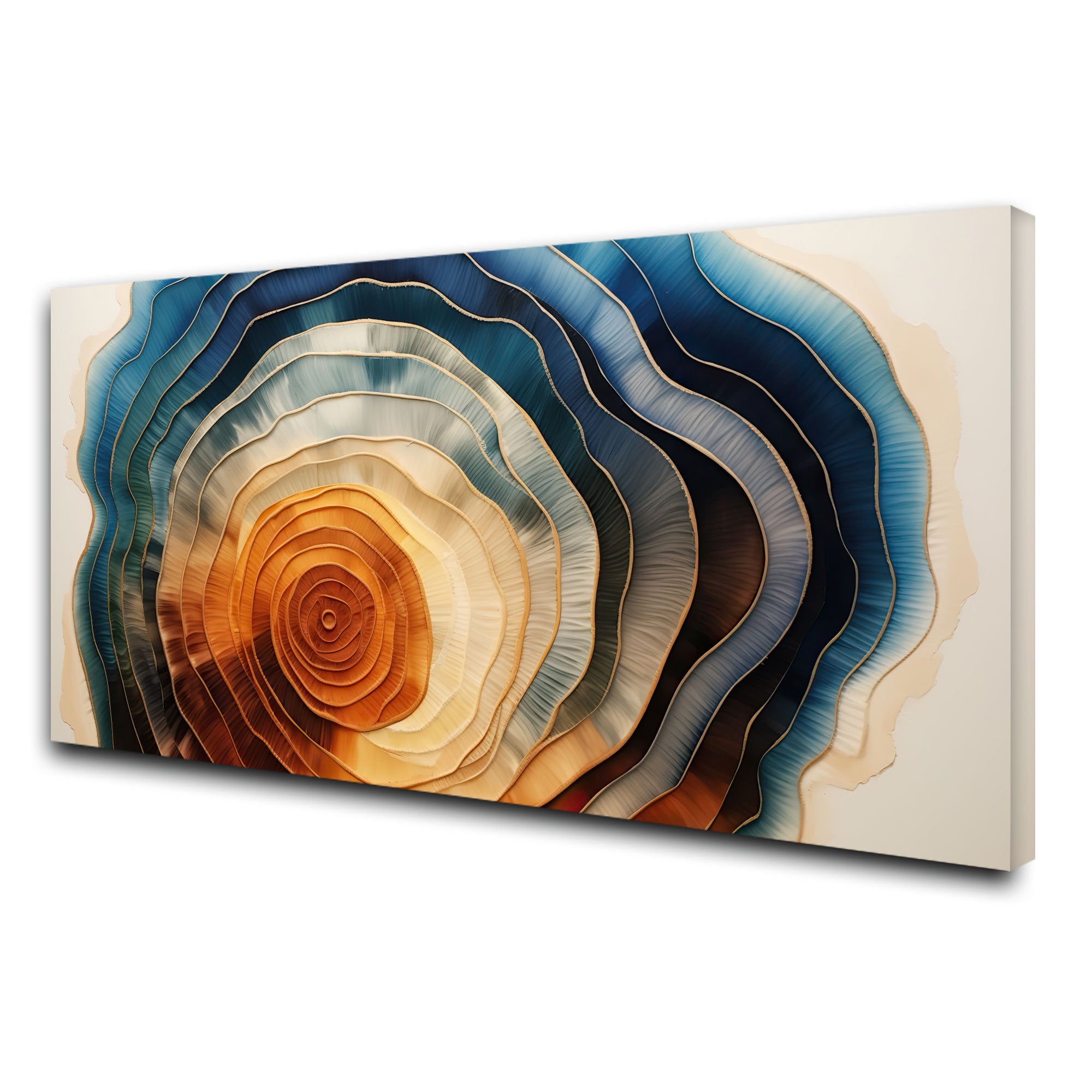 Wooden touchAbstract Multicolour facce Canvas painting with frame Big Size Wall Art for living room,Bedroom,Drawing room,Hotels
