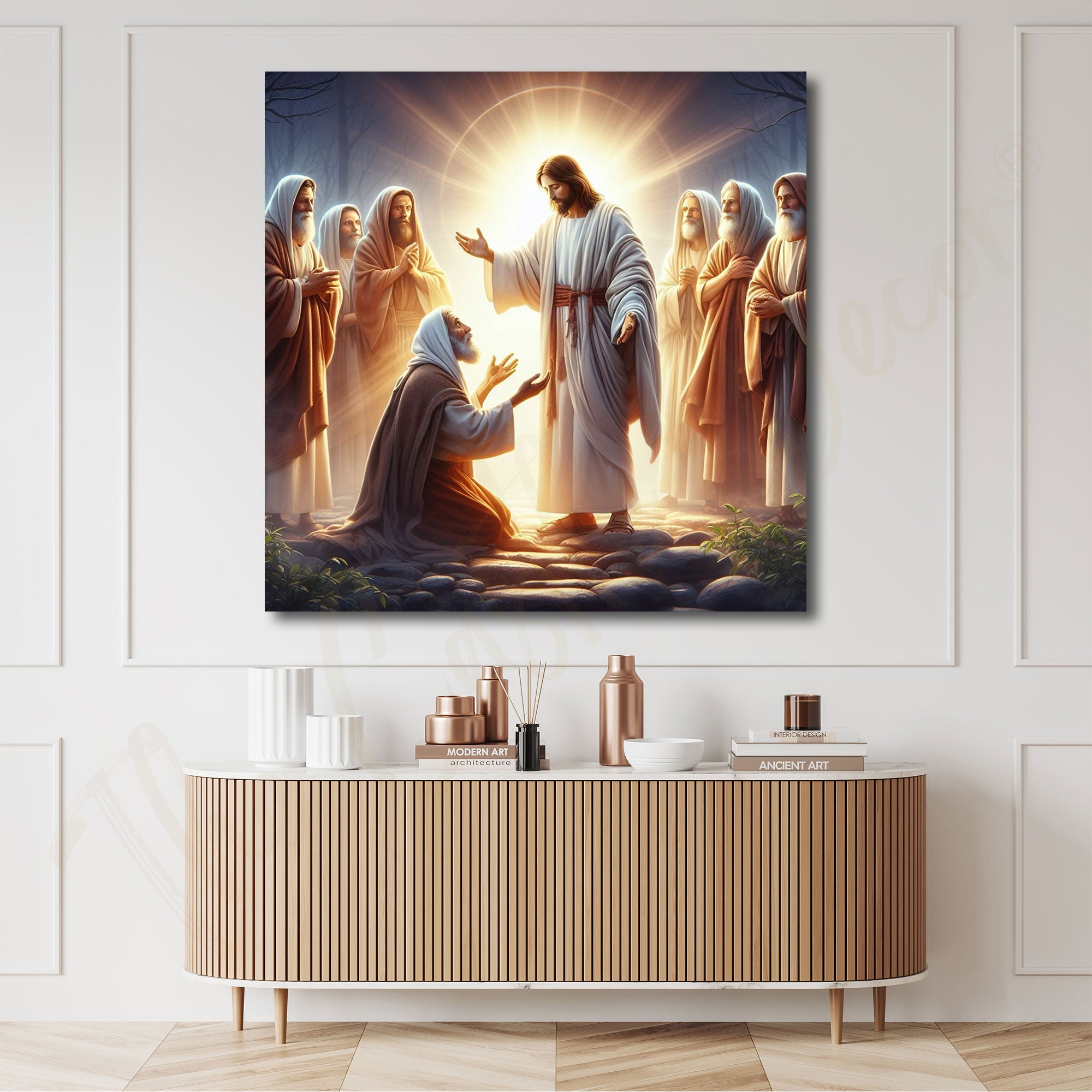 Lord Jesus painting with frame Big Size Wall Art for living room,Bedroom,Drawing room,Hotels