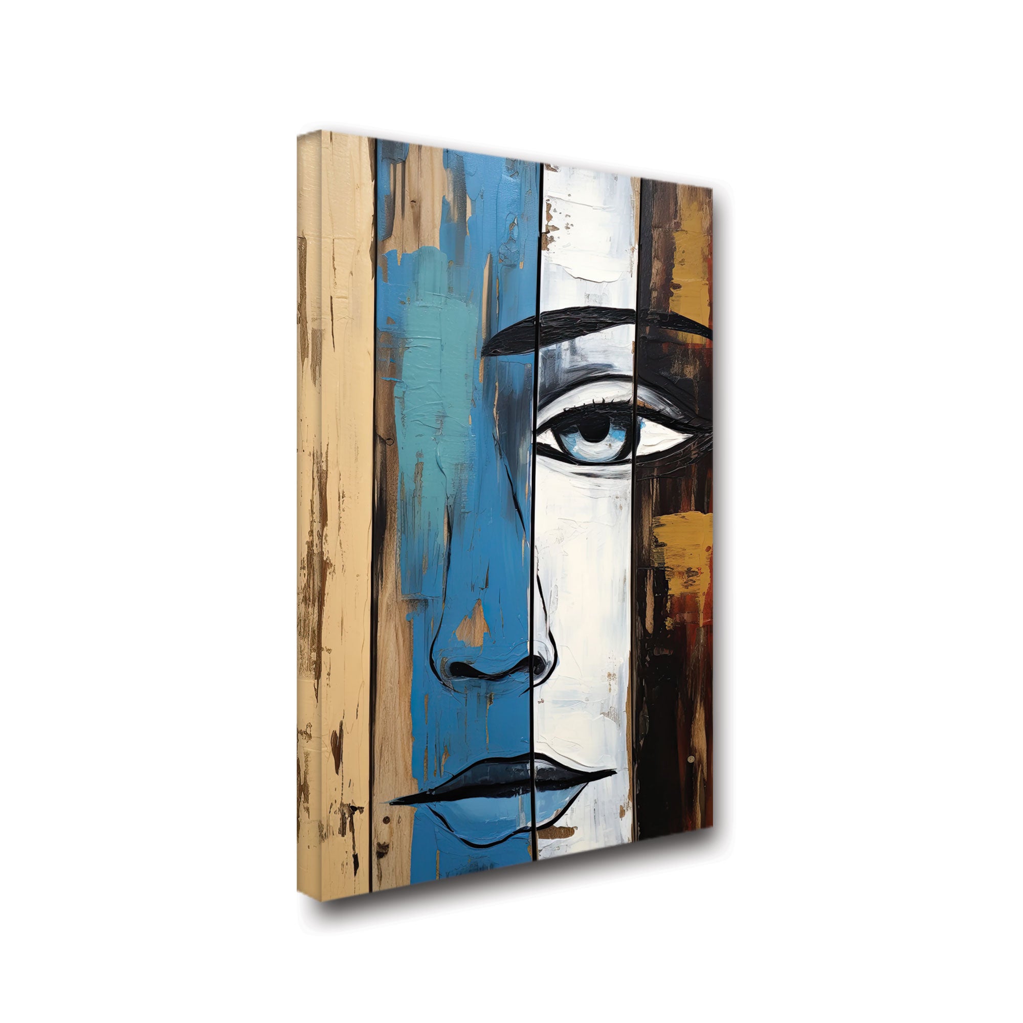 Women faceAbstract Canvas painting with frame Big Size Wall Art for living room,Bedroom,Drawing room,Hotels