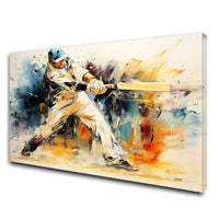 The Castle Decor cricket shot canvas/Sparkle painting Big Size Wall Art for living room,Bedroom,Drawing room,Hotels-Wooden Framed-Digital Painting