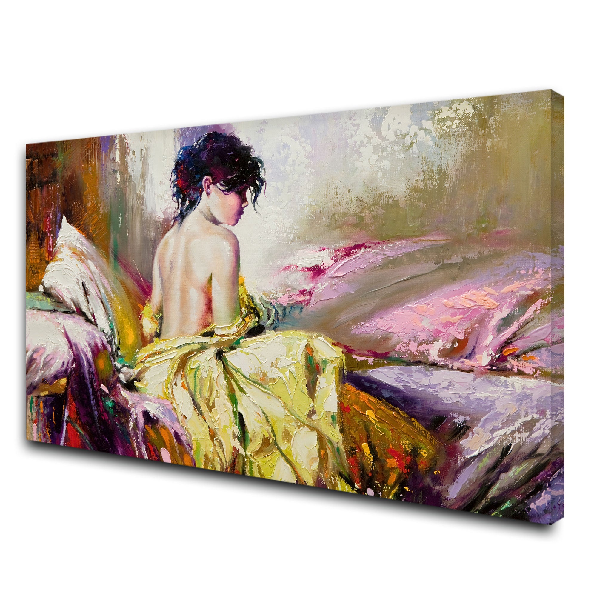 Women Canvas painting with frame Big Size Wall Art for living room,Bedroom,Drawing room,Hotels