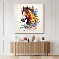Horse with frame Big Size Wall Art for living room,Bedroom,Drawing room,Hotels