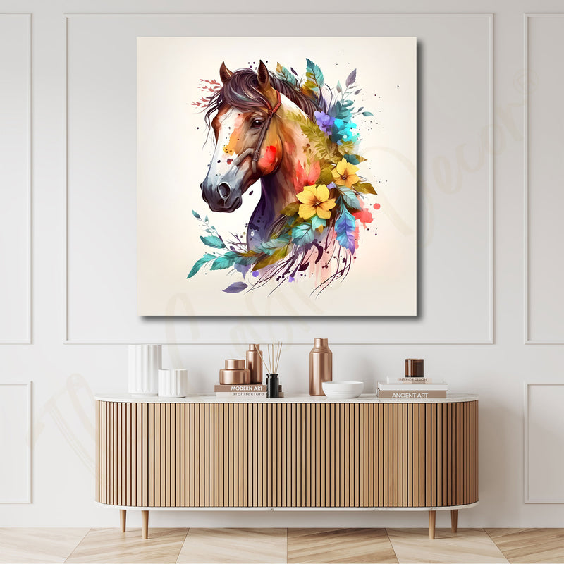 Horse with frame Big Size Wall Art for living room,Bedroom,Drawing room,Hotels