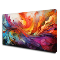 The Castle Decor multiclour abstract canvas/Sparkle painting Big Size Wall Art for living room,Bedroom,Drawing room,Hotels-Wooden Framed-Digital Painting