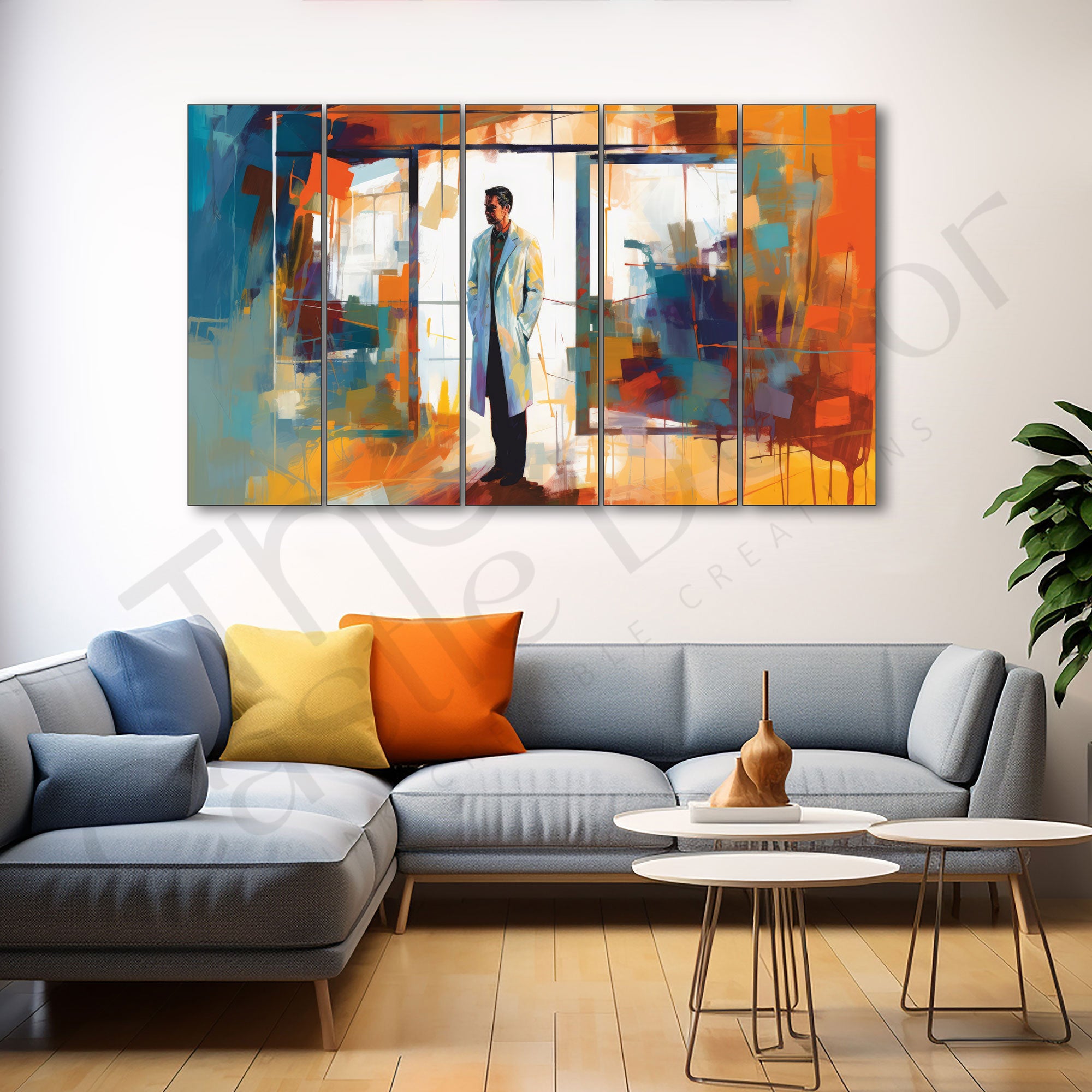 Doctor Painting Set of 5 for Home Decoration