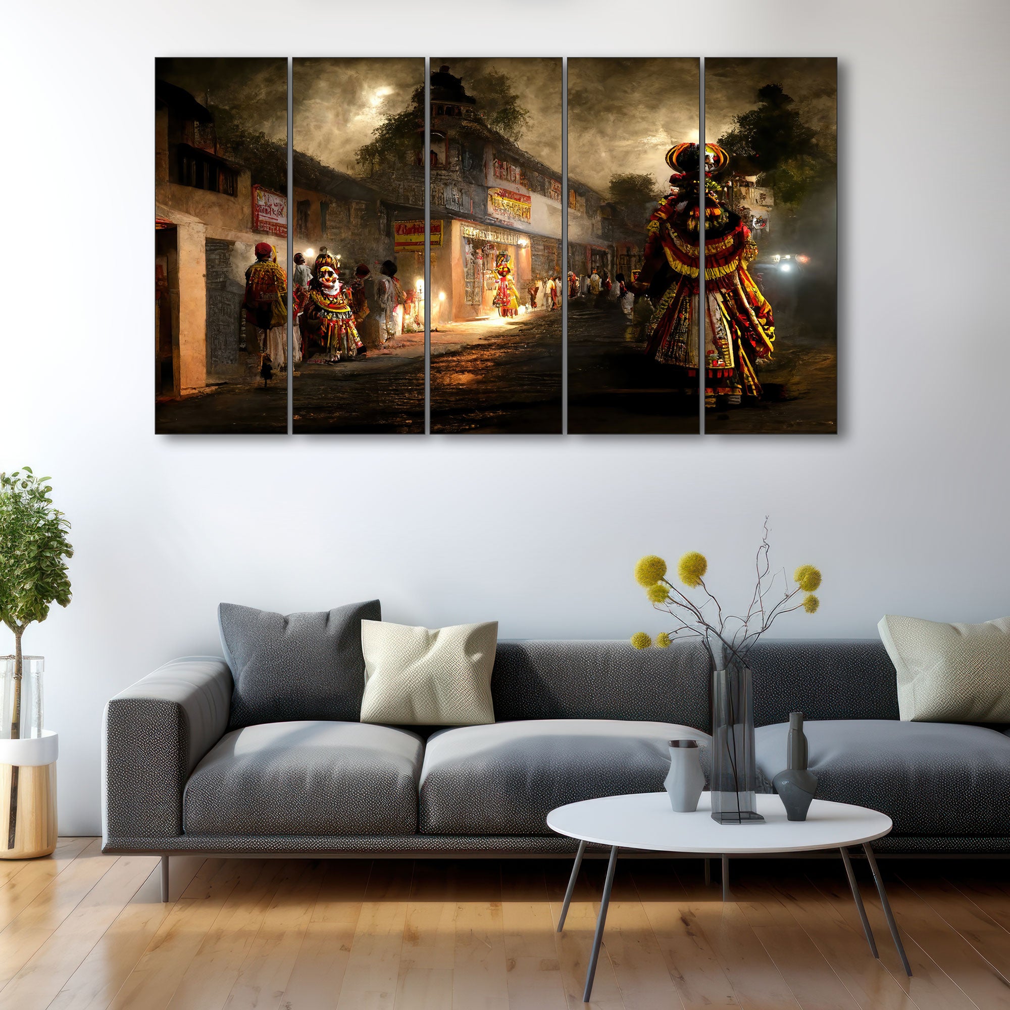 Kathakali Painting with frame Big Size Wall Art for living room,Bedroom,Drawing room,Hotels