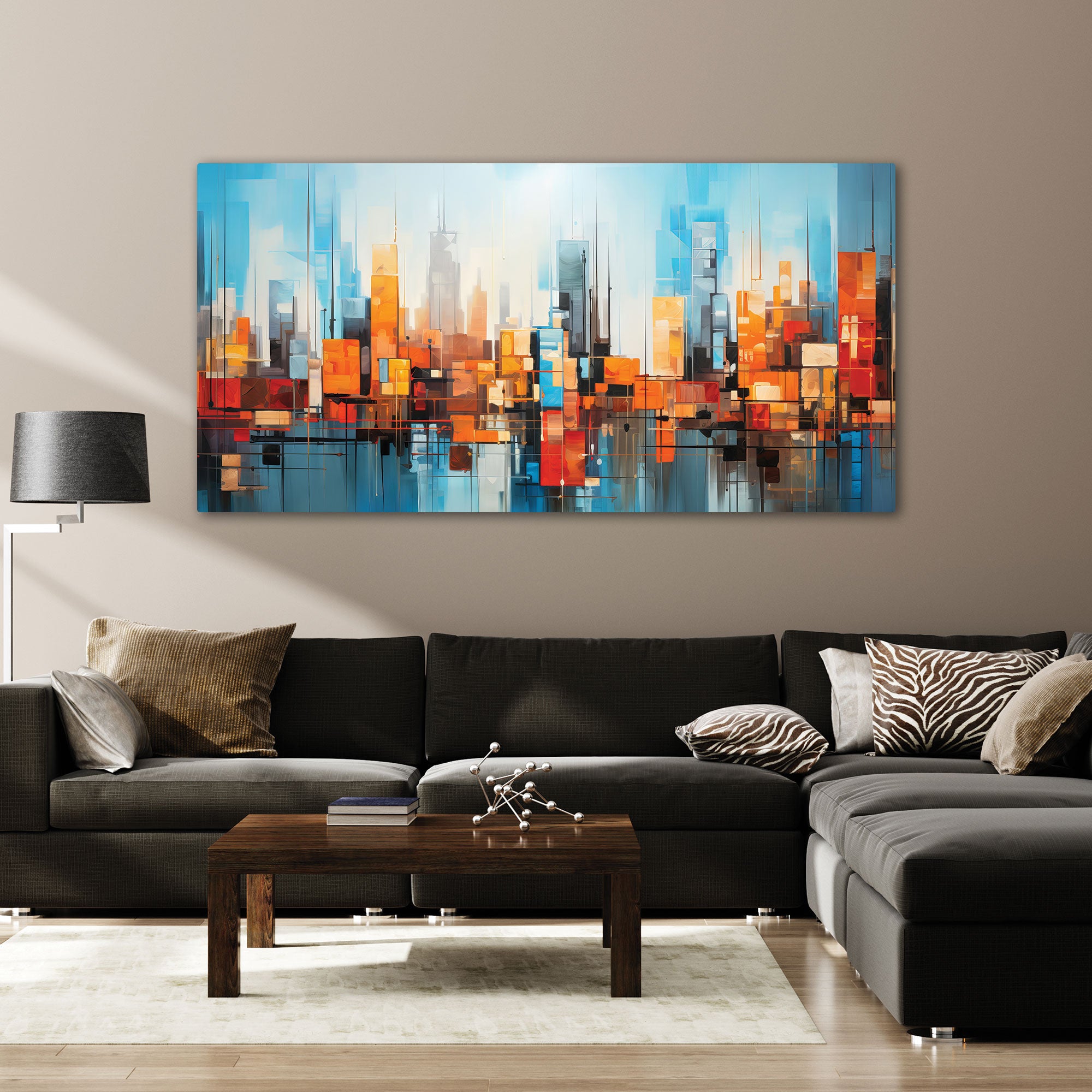 Multi colour Canvas painting with frame Big Size Wall Art for living room,Bedroom,Drawing room,Hotels