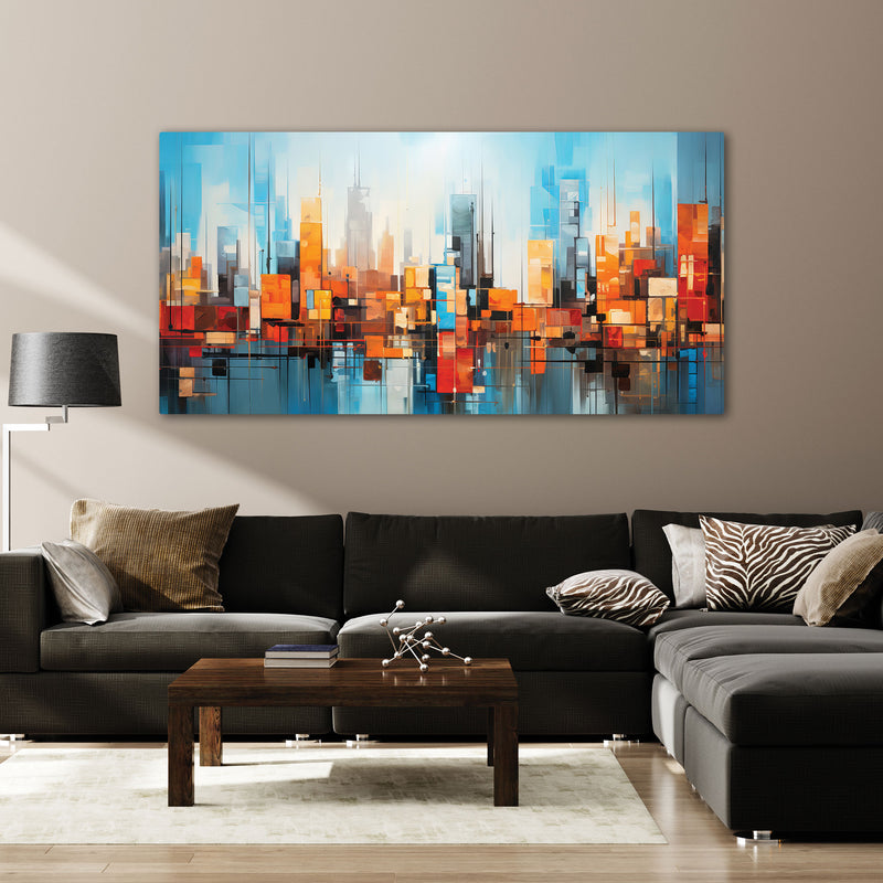 Multi colour Canvas painting Big Size Wall Art for living room,Bedroom,Drawing room,Hotels