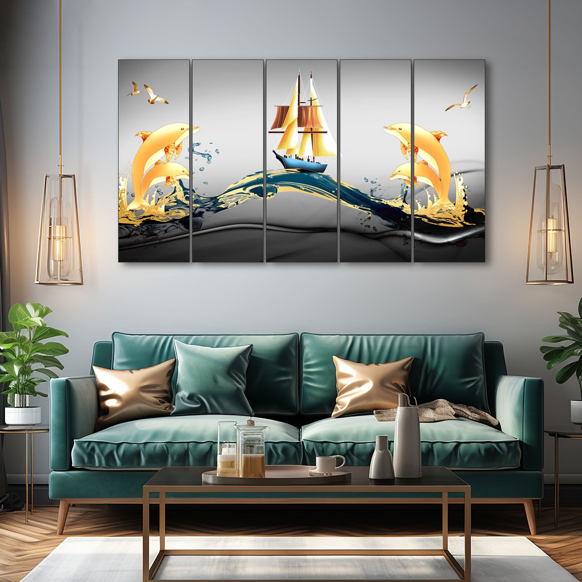 Abstract Painting with frame Big Size Wall Art for living room,Bedroom,Drawing room,Hotels