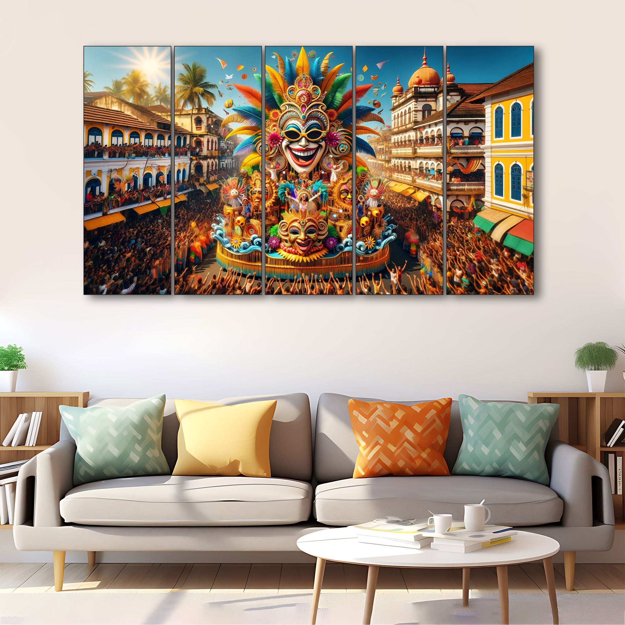 Carnival Painting with frame Big Size Wall Art for living room,Bedroom,Drawing room,Hotels