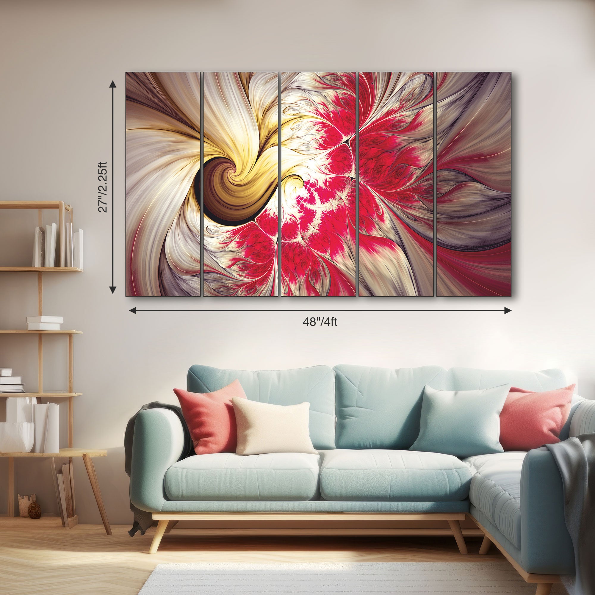 Abstract Painting with frame Big Size Wall Art for living room,Bedroom,Drawing room,Hotels