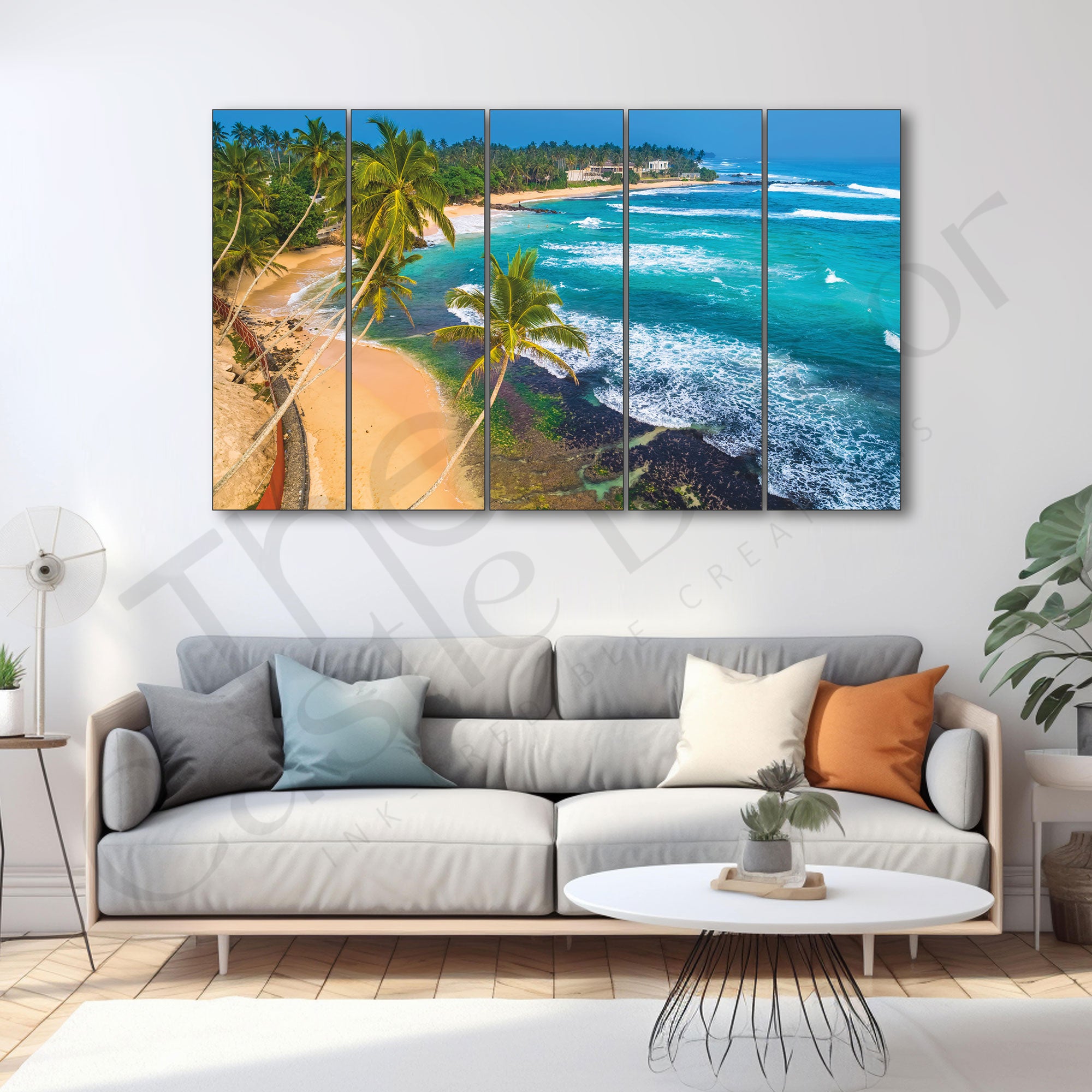 Sea Water Painting with frame Big Size Wall Art for living room,Bedroom,Drawing room,Hotels