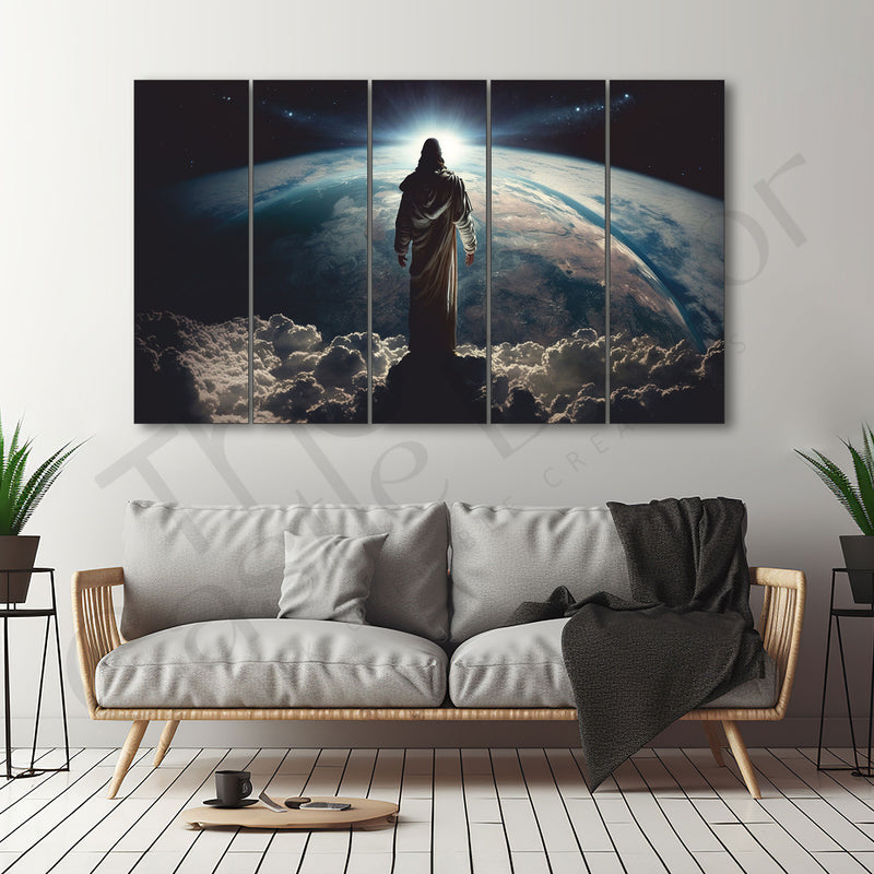 Jesus Christ Blessing Painting Set of 5 for Home Decoration