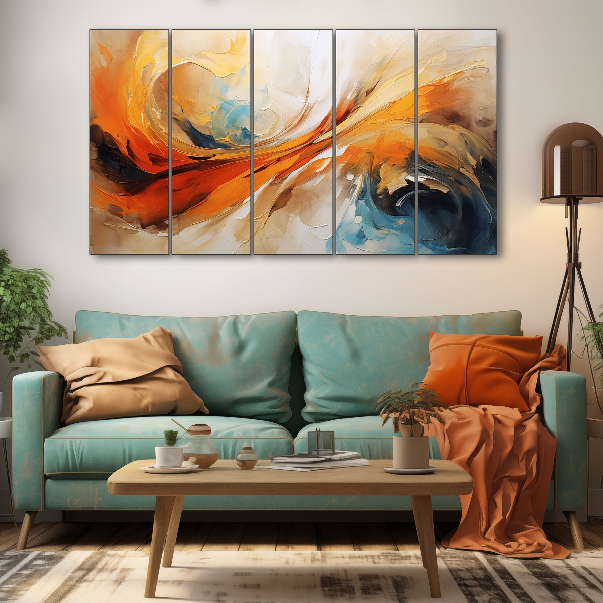 Abstract Painting with frame Big Size Wall Art for living room,Bedroom,Drawing room,Hotels