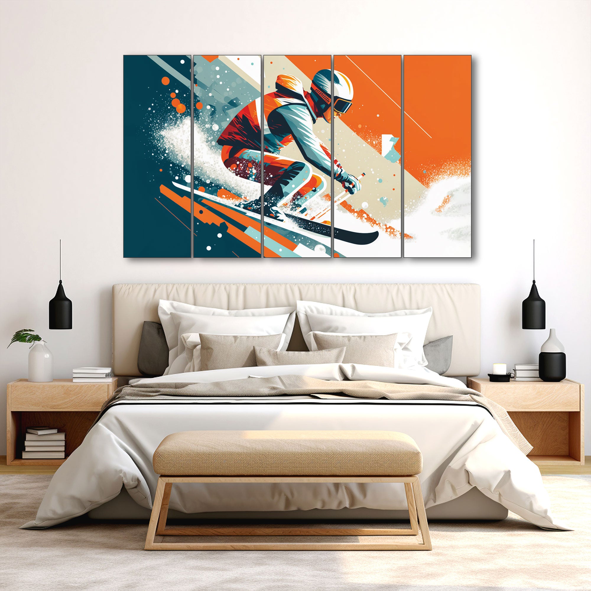 Sports Painting with frame Big Size Wall Art for living room,Bedroom,Drawing room,Hotels