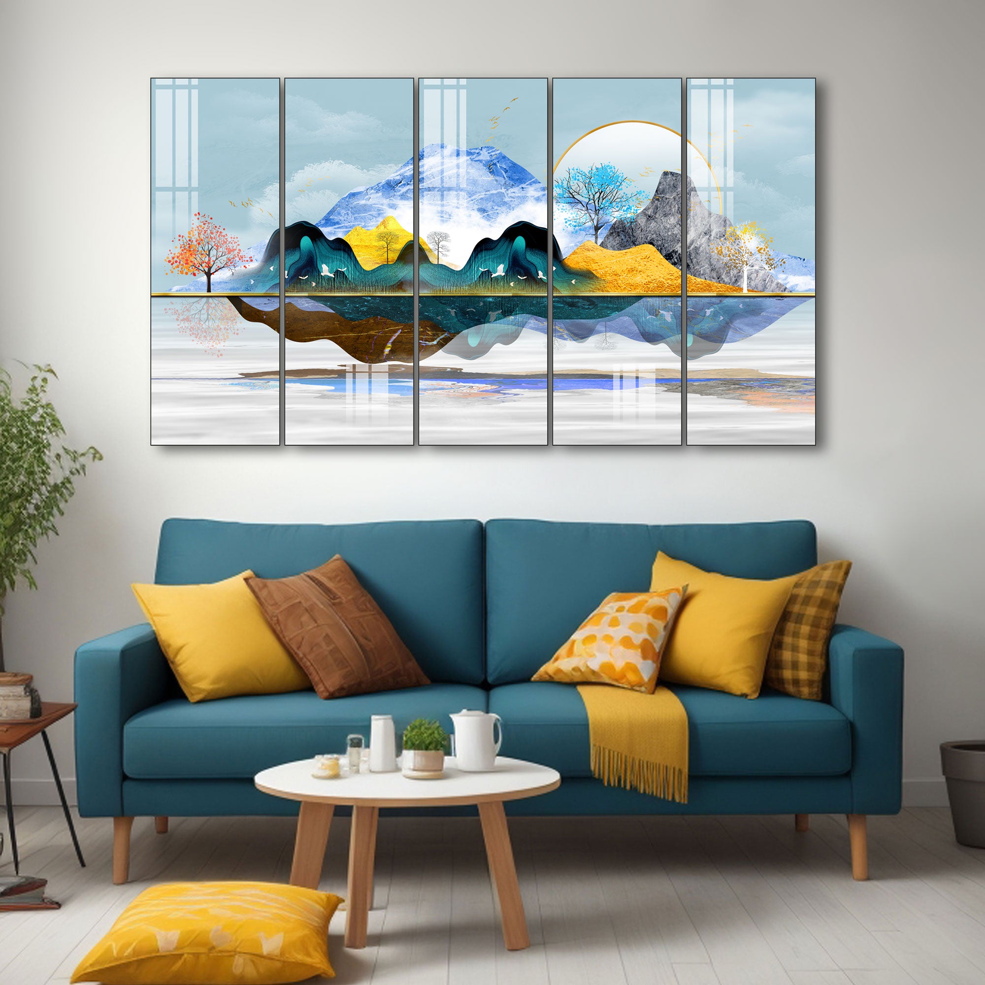 Nature Painting with frame Big Size Wall Art for living room,Bedroom,Drawing room,Hotels