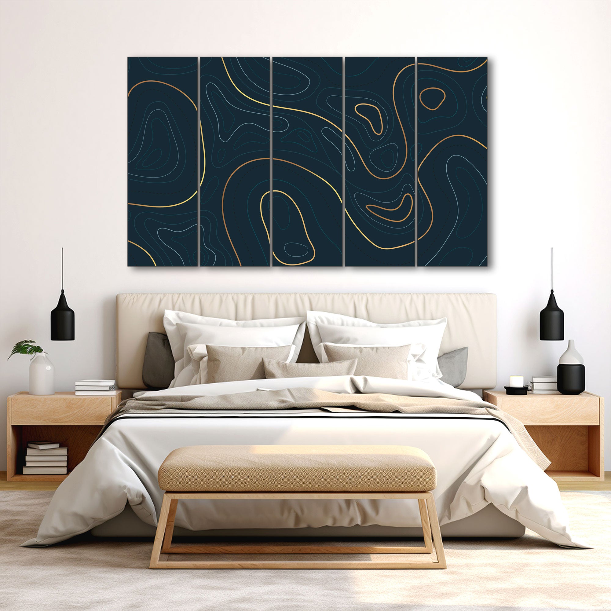 Abstract Art Painting with frame Big Size Wall Art for living room,Bedroom,Drawing room,Hotels