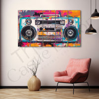 Music Art Radio Painting Set of 5 for Home Decoration