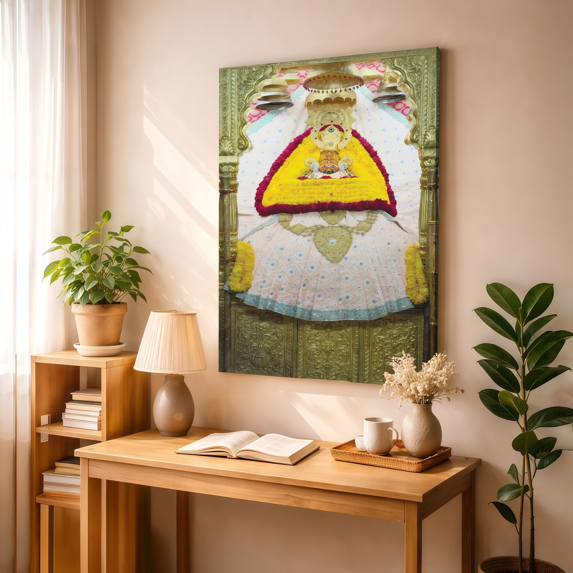 Khatu Shyam Ji Maharaj painting Big Size Wall Art for living room,Bedroom,Drawing room,Hotels