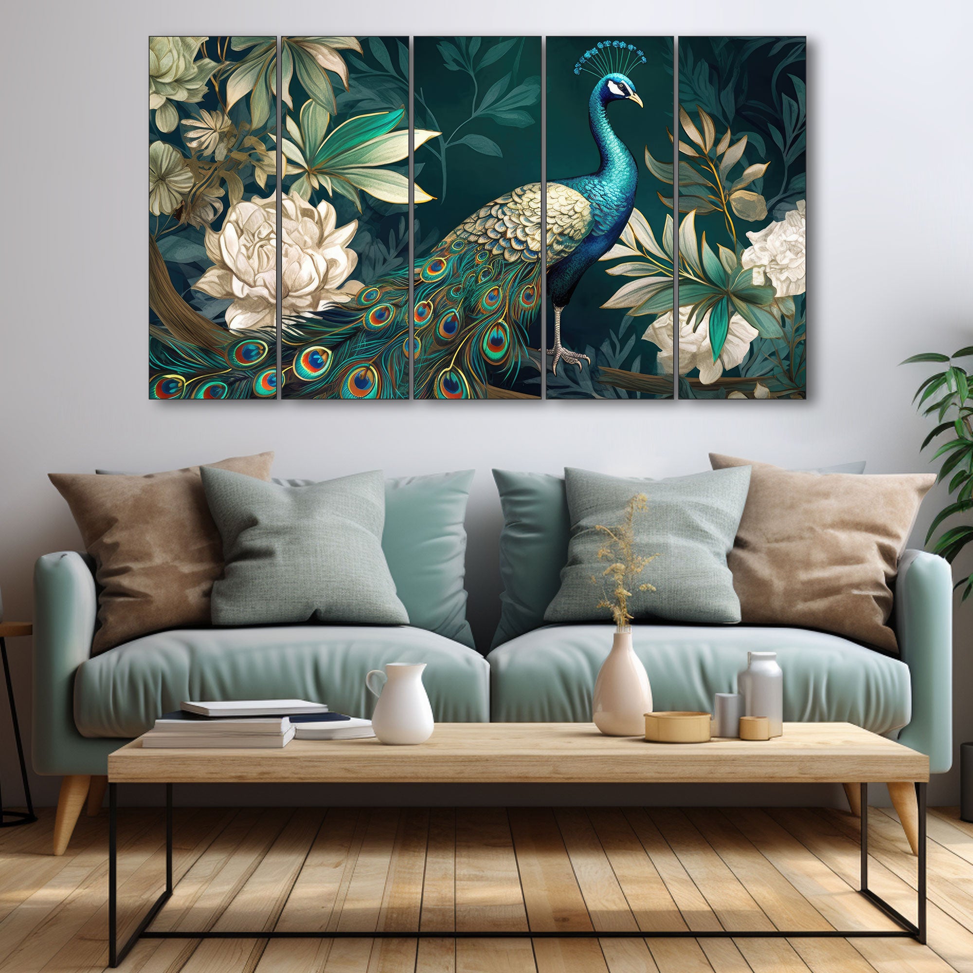 Birds Painting with frame Big Size Wall Art for living room,Bedroom,Drawing room,Hotels