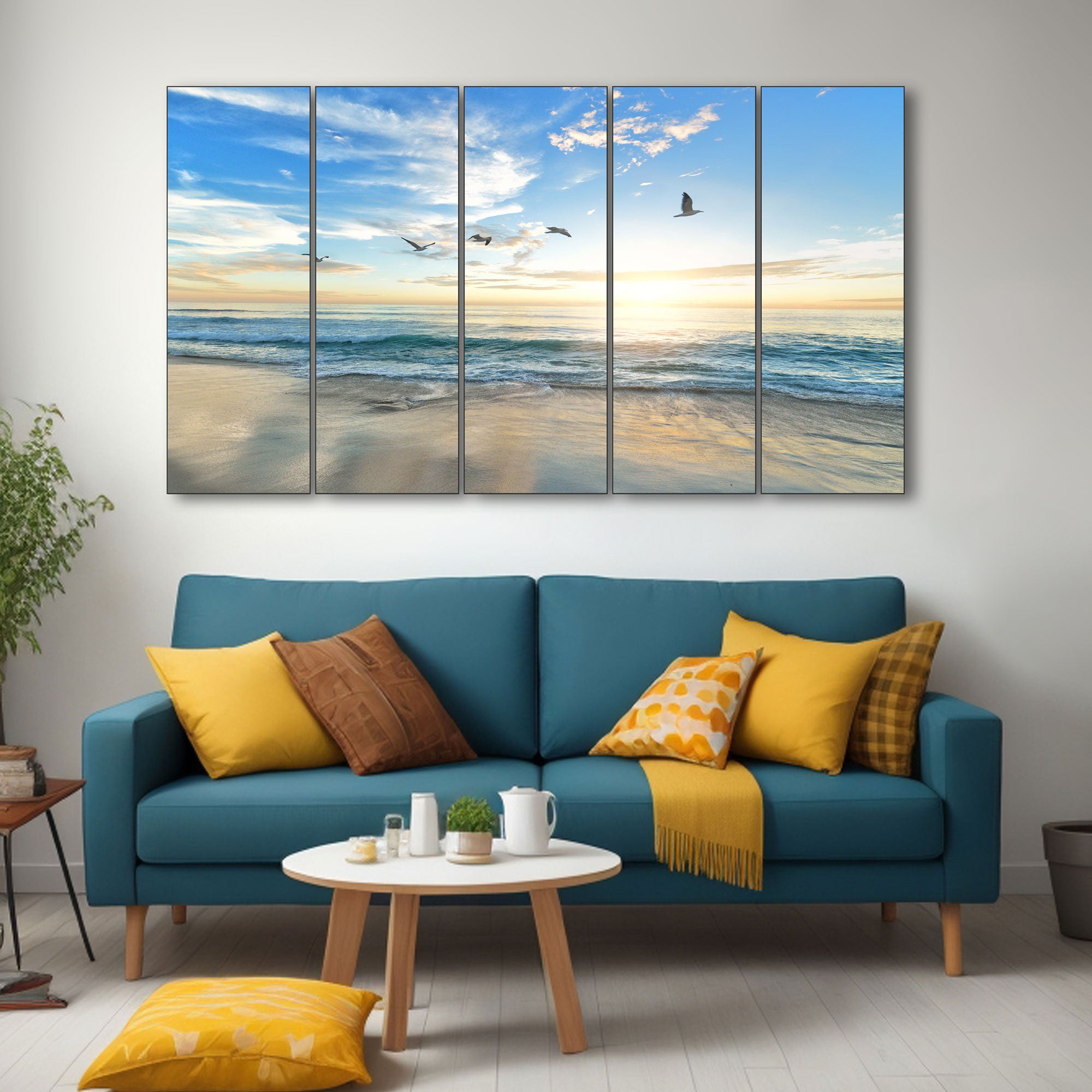 Sea Painting with frame Big Size Wall Art for living room,Bedroom,Drawing room,Hotels