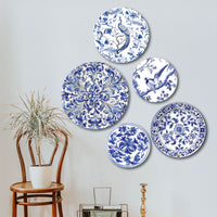The Castle Decor Holland Wall Plates & Paintings | Perfect Home Decor and Wall Decor Items for Your Hall and Living Room | Set of 5 | Gift Items, Multicolor