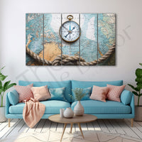 World Map Compass Painting Set of 5 for Home Decoration