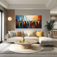TexturedAbstract Canvas painting Big Size Wall Art for living room,Bedroom,Drawing room,Hotels