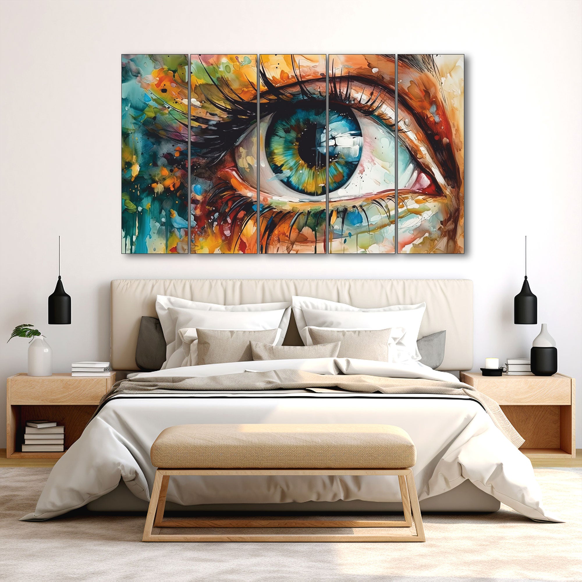 Abstract Art Painting with frame Big Size Wall Art for living room,Bedroom,Drawing room,Hotels