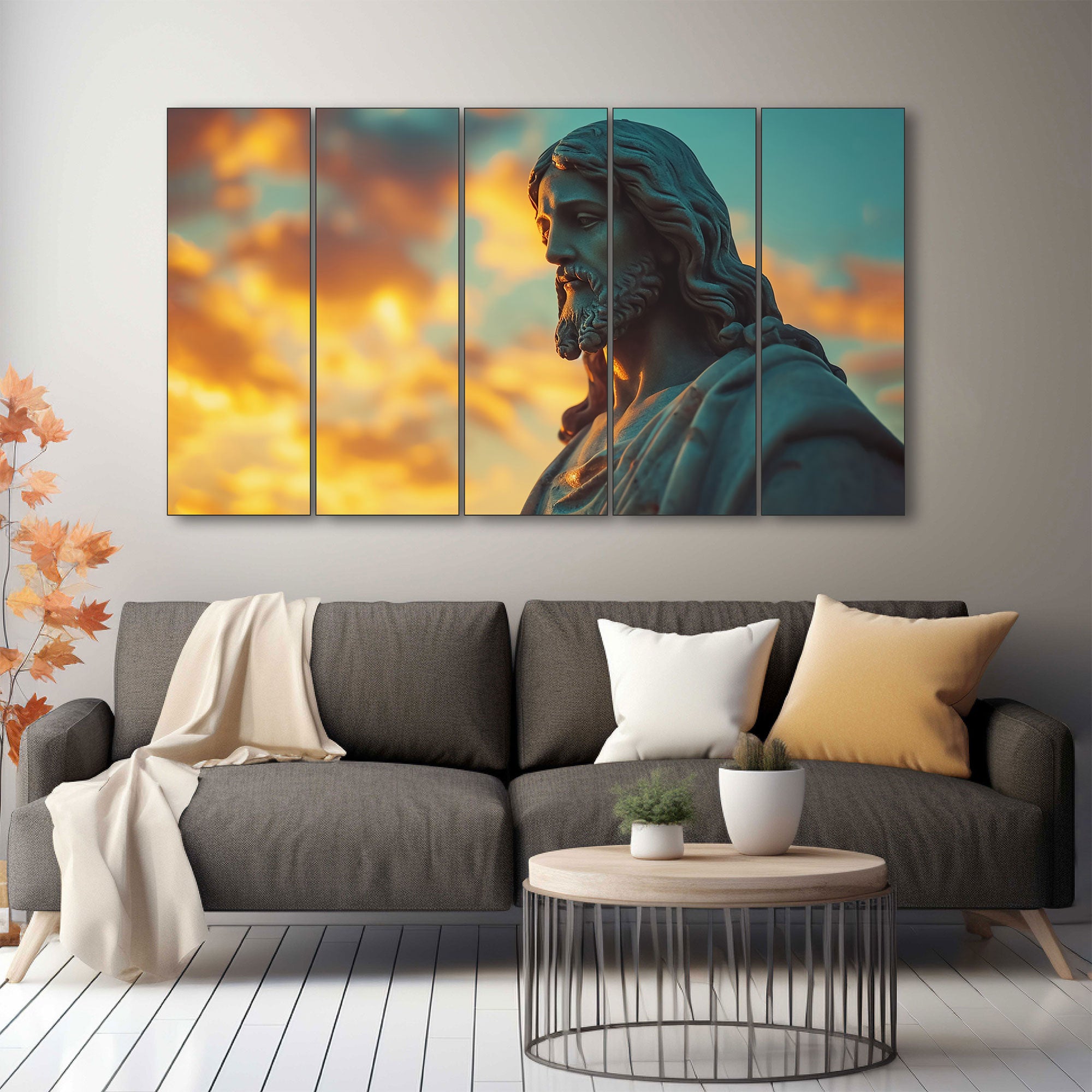 Jesus Painting with frame Big Size Wall Art for living room,Bedroom,Drawing room,Hotels