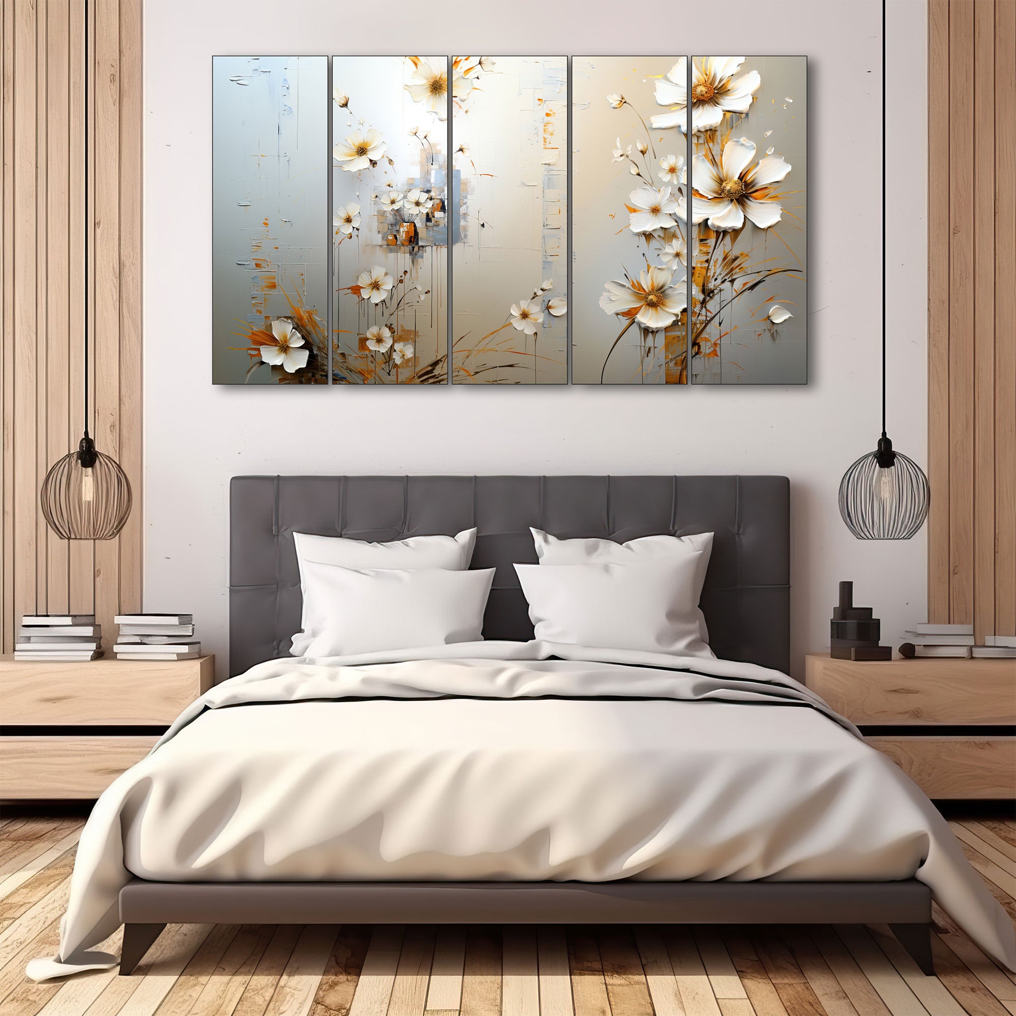 Flower Painting with frame Big Size Wall Art for living room,Bedroom,Drawing room,Hotels